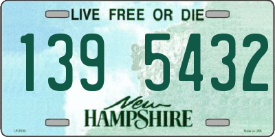 NH license plate 1395432