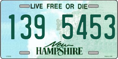 NH license plate 1395453