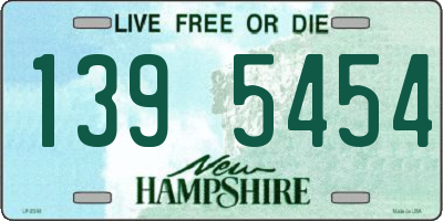 NH license plate 1395454