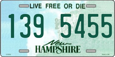 NH license plate 1395455