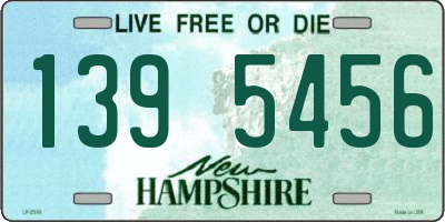 NH license plate 1395456