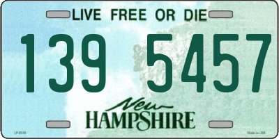 NH license plate 1395457