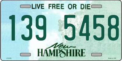 NH license plate 1395458