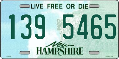 NH license plate 1395465