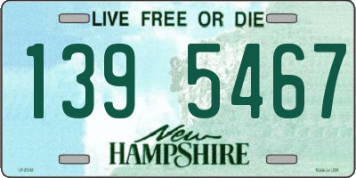 NH license plate 1395467