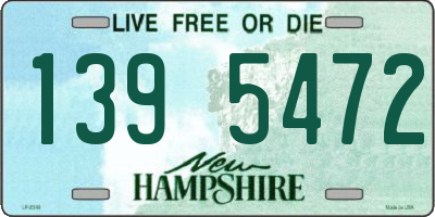 NH license plate 1395472