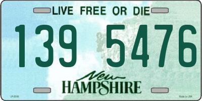 NH license plate 1395476