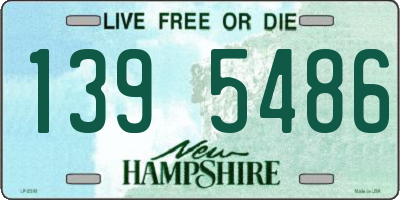NH license plate 1395486