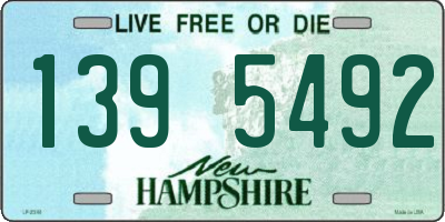 NH license plate 1395492