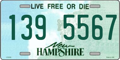 NH license plate 1395567
