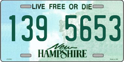 NH license plate 1395653