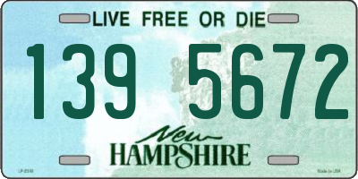 NH license plate 1395672