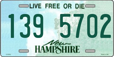 NH license plate 1395702