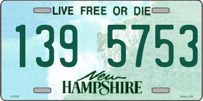 NH license plate 1395753