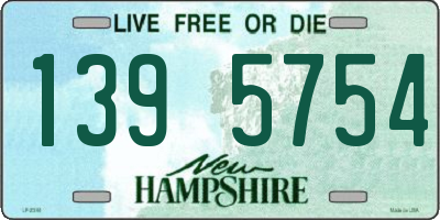 NH license plate 1395754
