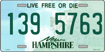 NH license plate 1395763