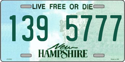 NH license plate 1395777