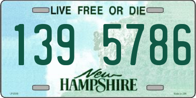 NH license plate 1395786
