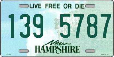 NH license plate 1395787