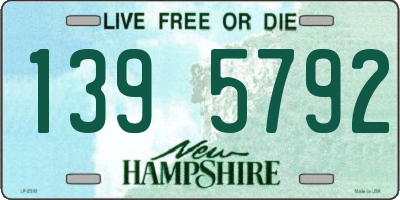 NH license plate 1395792
