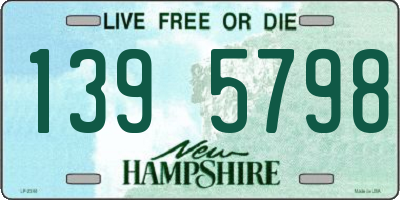 NH license plate 1395798