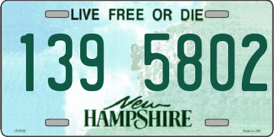 NH license plate 1395802