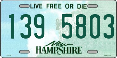 NH license plate 1395803