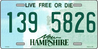 NH license plate 1395826