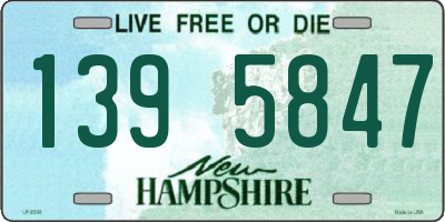 NH license plate 1395847