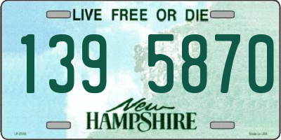 NH license plate 1395870
