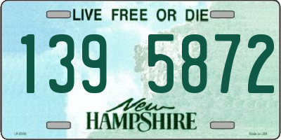NH license plate 1395872