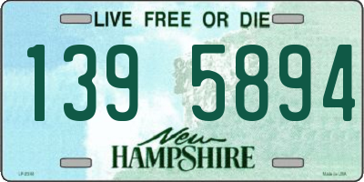 NH license plate 1395894