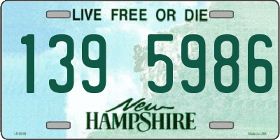 NH license plate 1395986