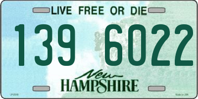 NH license plate 1396022