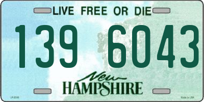 NH license plate 1396043