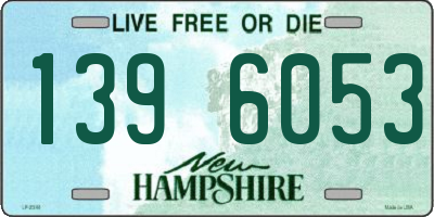 NH license plate 1396053