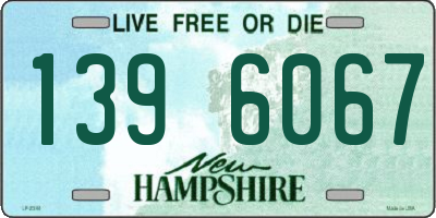 NH license plate 1396067
