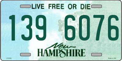 NH license plate 1396076