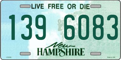 NH license plate 1396083