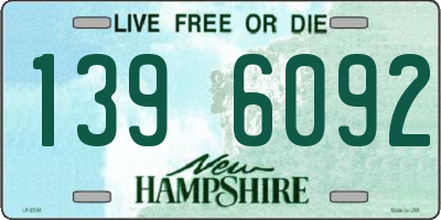 NH license plate 1396092