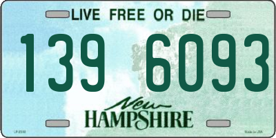 NH license plate 1396093