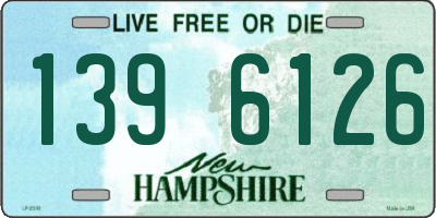 NH license plate 1396126