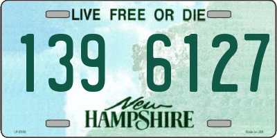 NH license plate 1396127