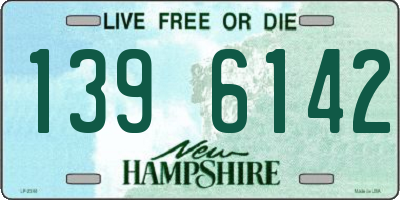 NH license plate 1396142