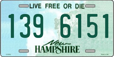 NH license plate 1396151
