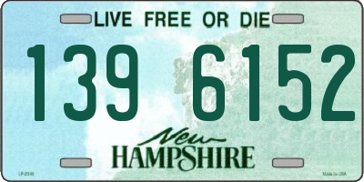 NH license plate 1396152