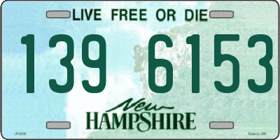 NH license plate 1396153