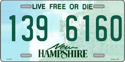 NH license plate 1396160