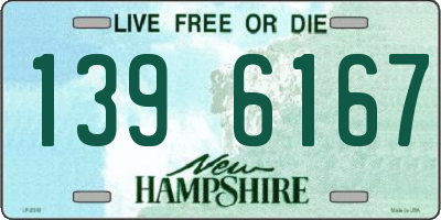 NH license plate 1396167