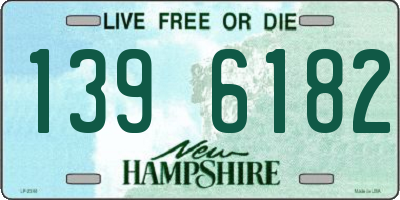 NH license plate 1396182